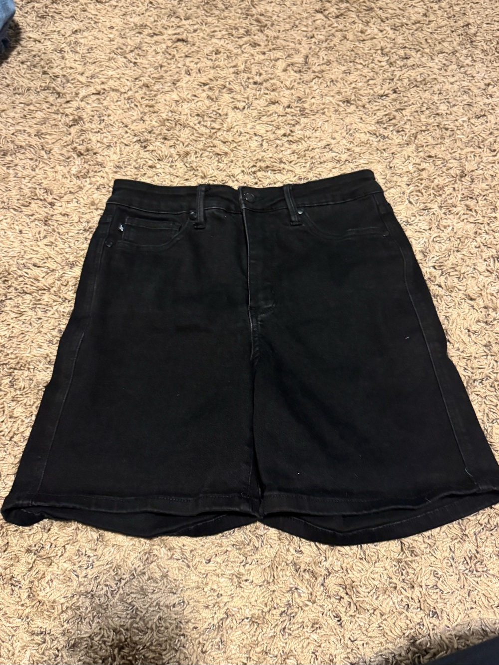 Judy Blue High-Waist Black Denim Shorts